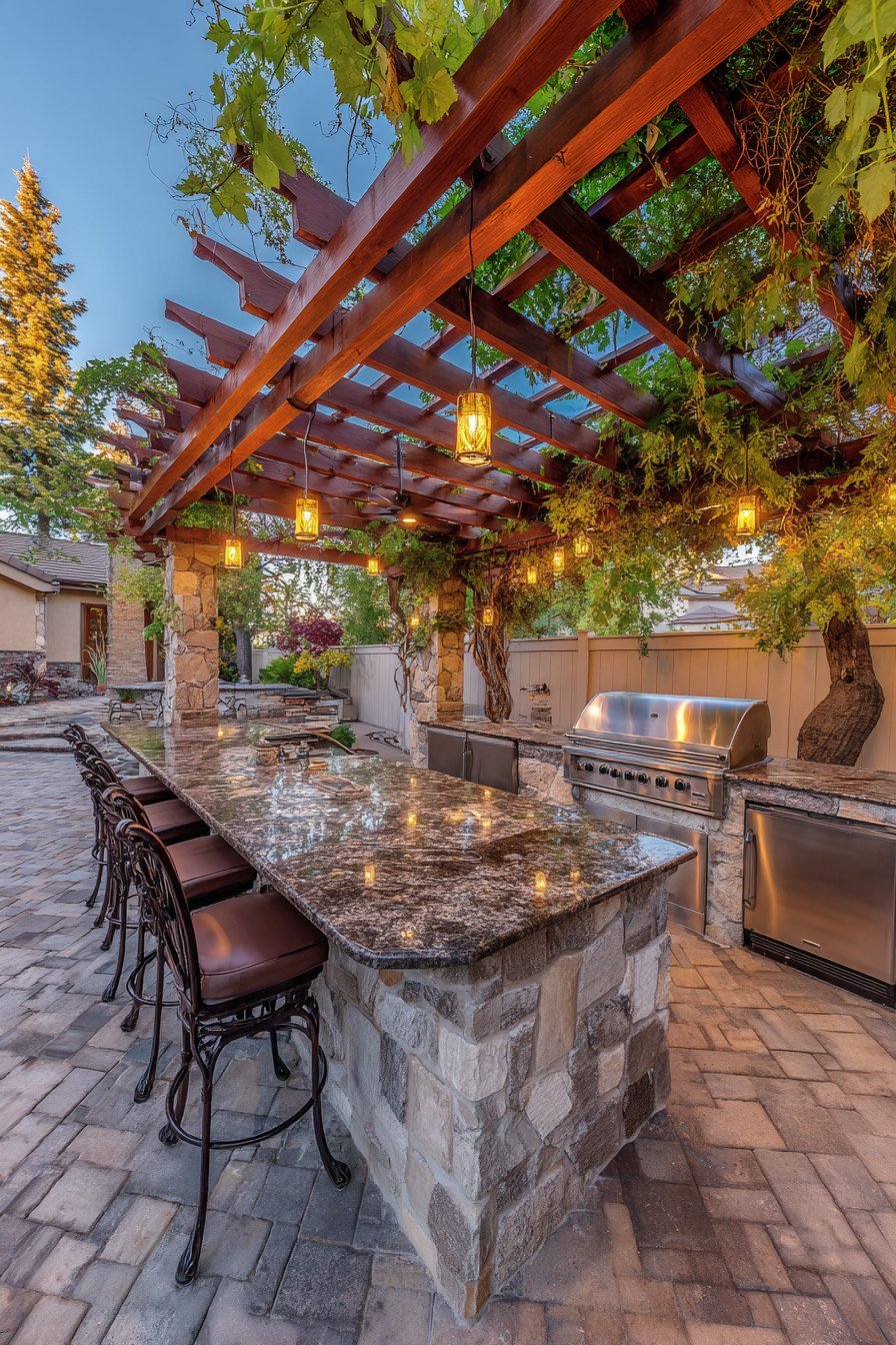 Professional-Grade Outdoor Kitchen Island