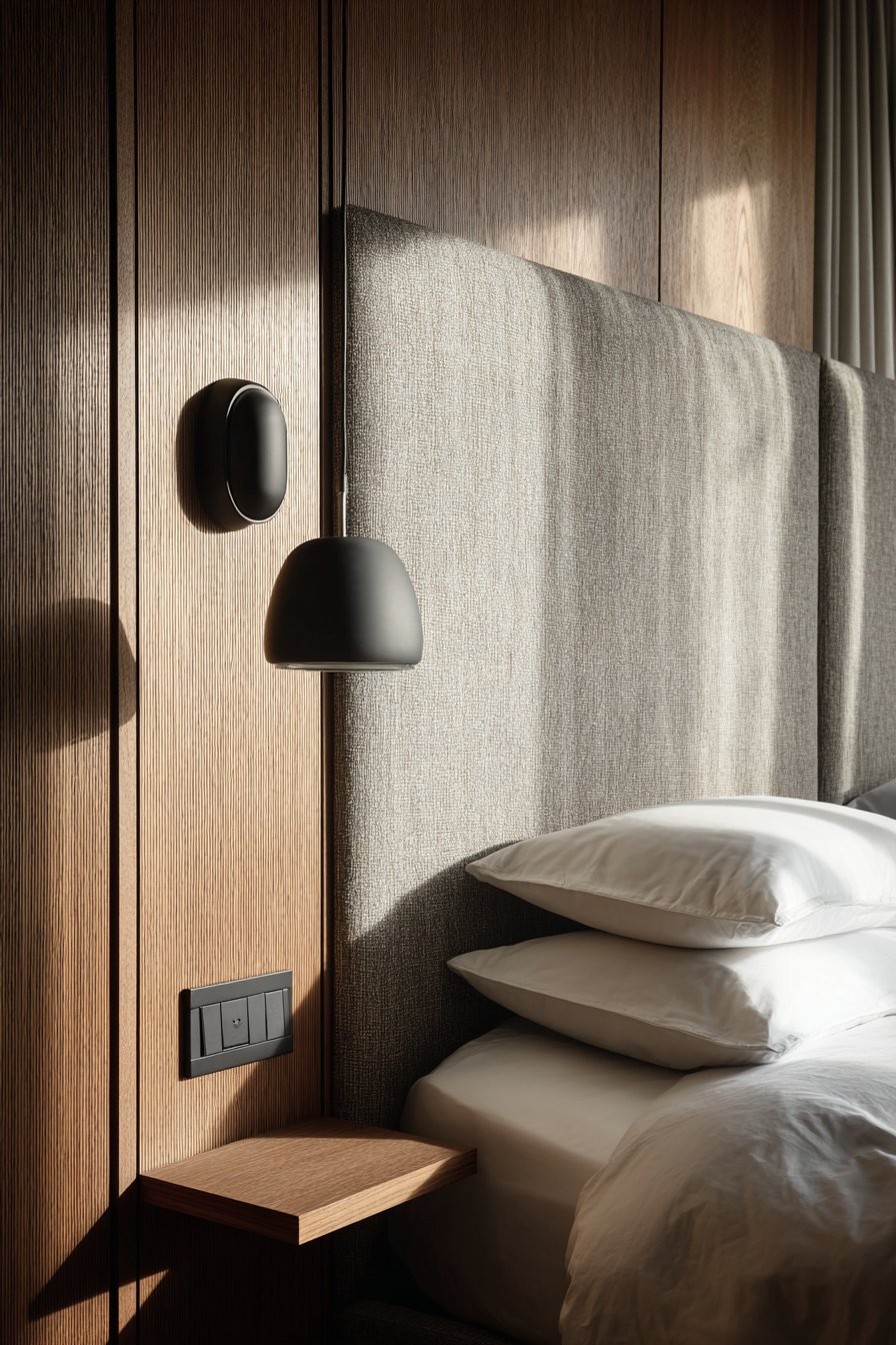 Fabric Headboard Wall Treatment