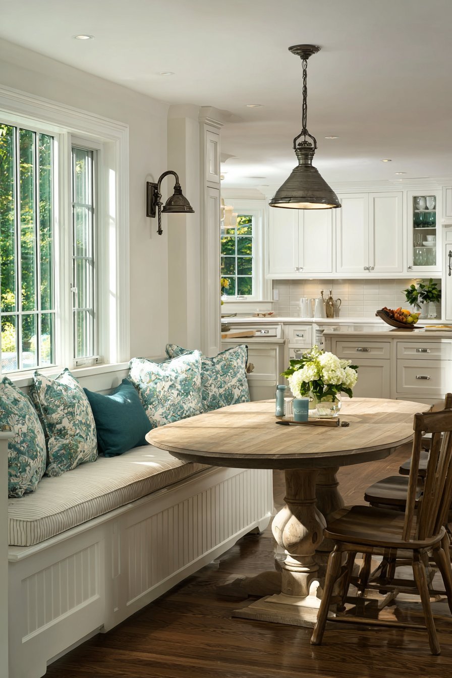 Traditional Kitchen with Integrated Breakfast Nook
