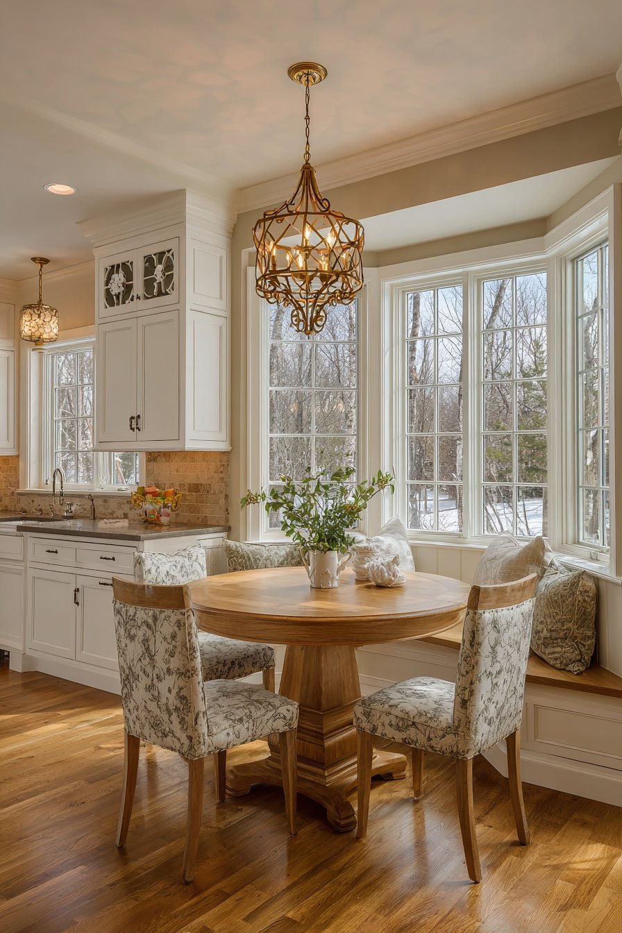 Traditional Kitchen with Integrated Breakfast Nook