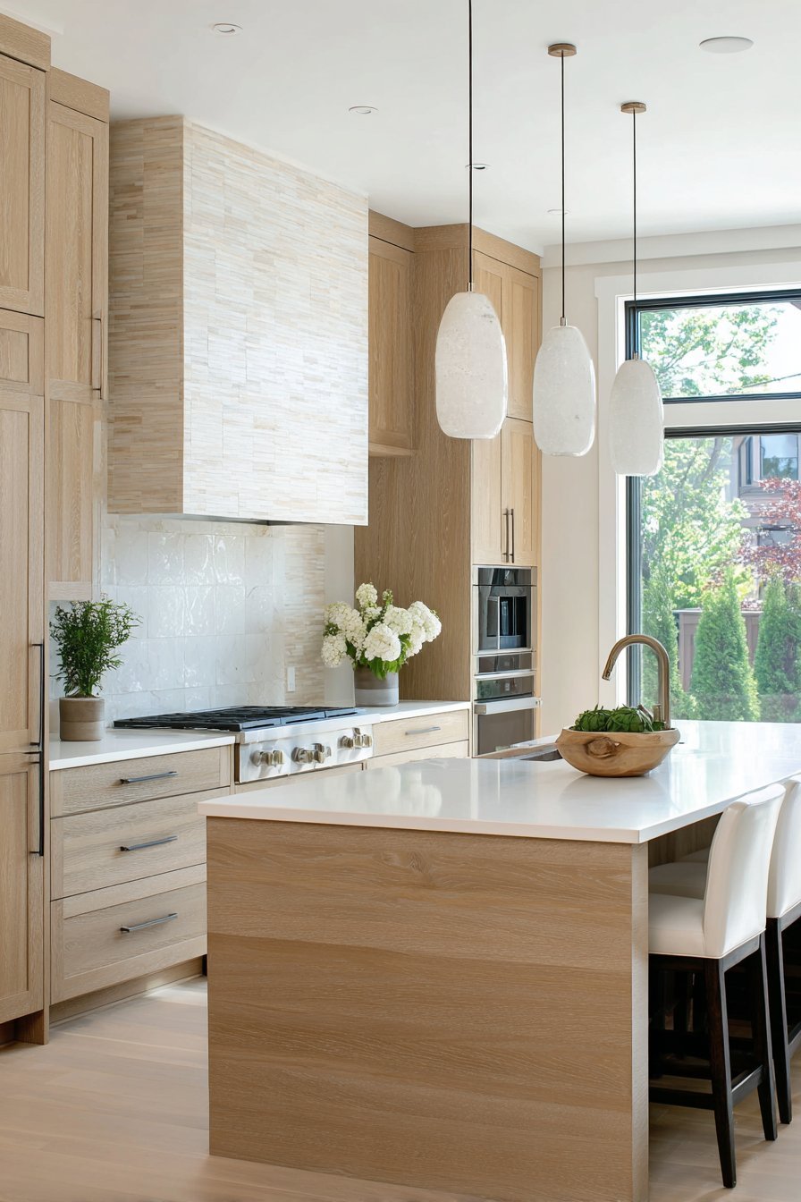 Contemporary Waterfall Island Showpiece