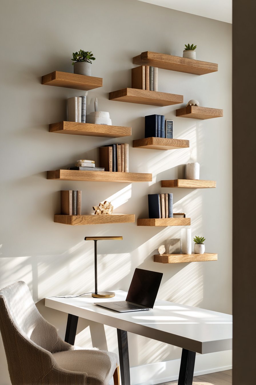 Contemporary Floating Shelf Geometry