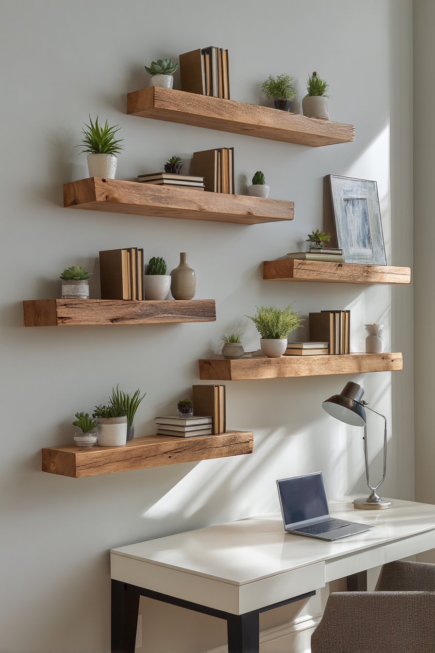 Contemporary Floating Shelf Geometry