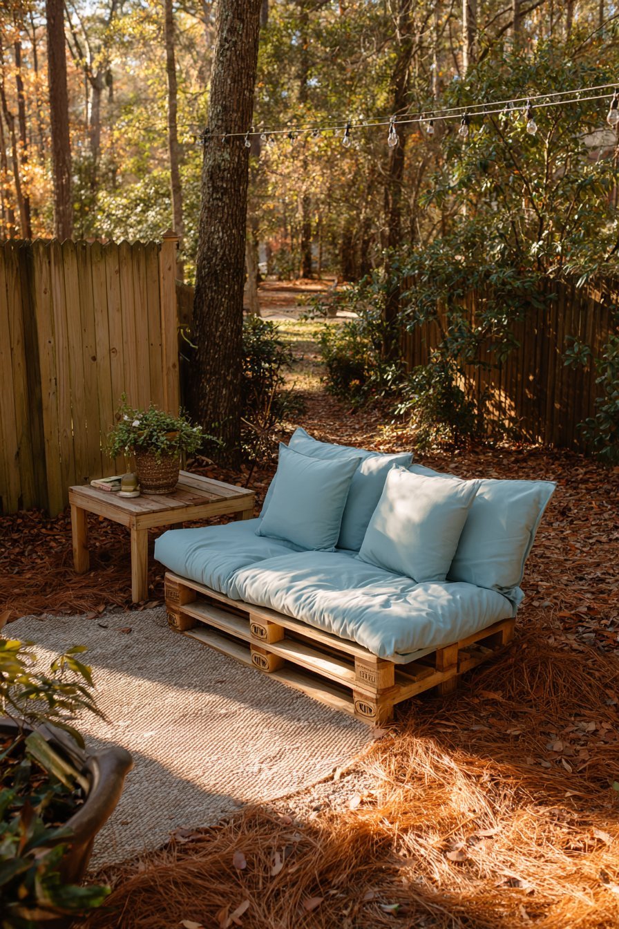DIY Pallet Furniture Seating Area