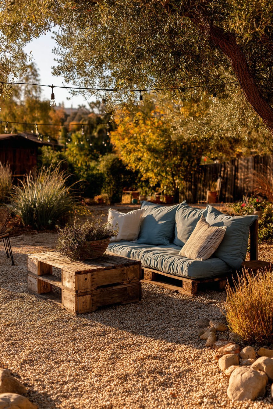 DIY Pallet Furniture Seating Area