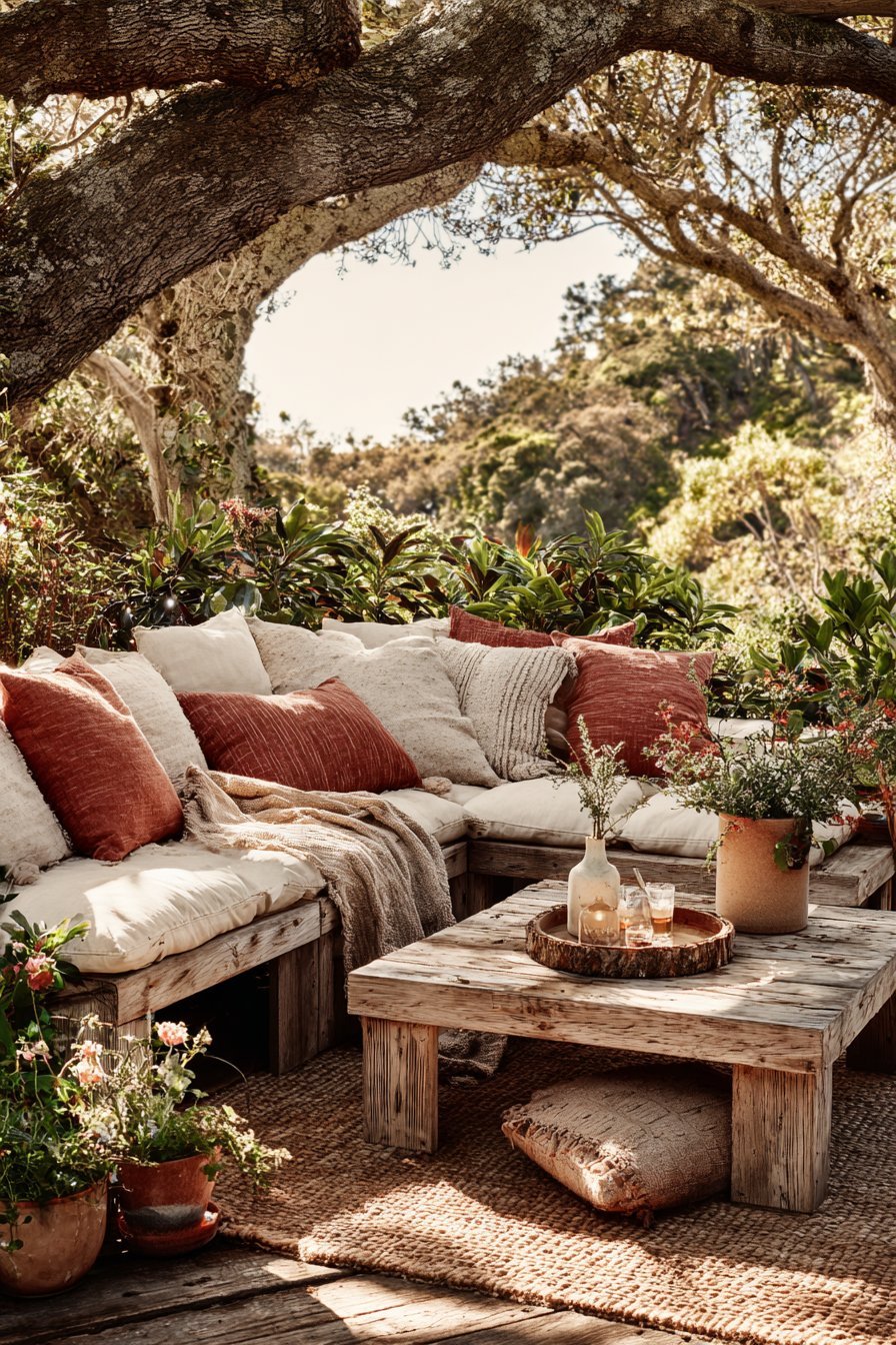 Weathered Teak Sectional Sanctuary