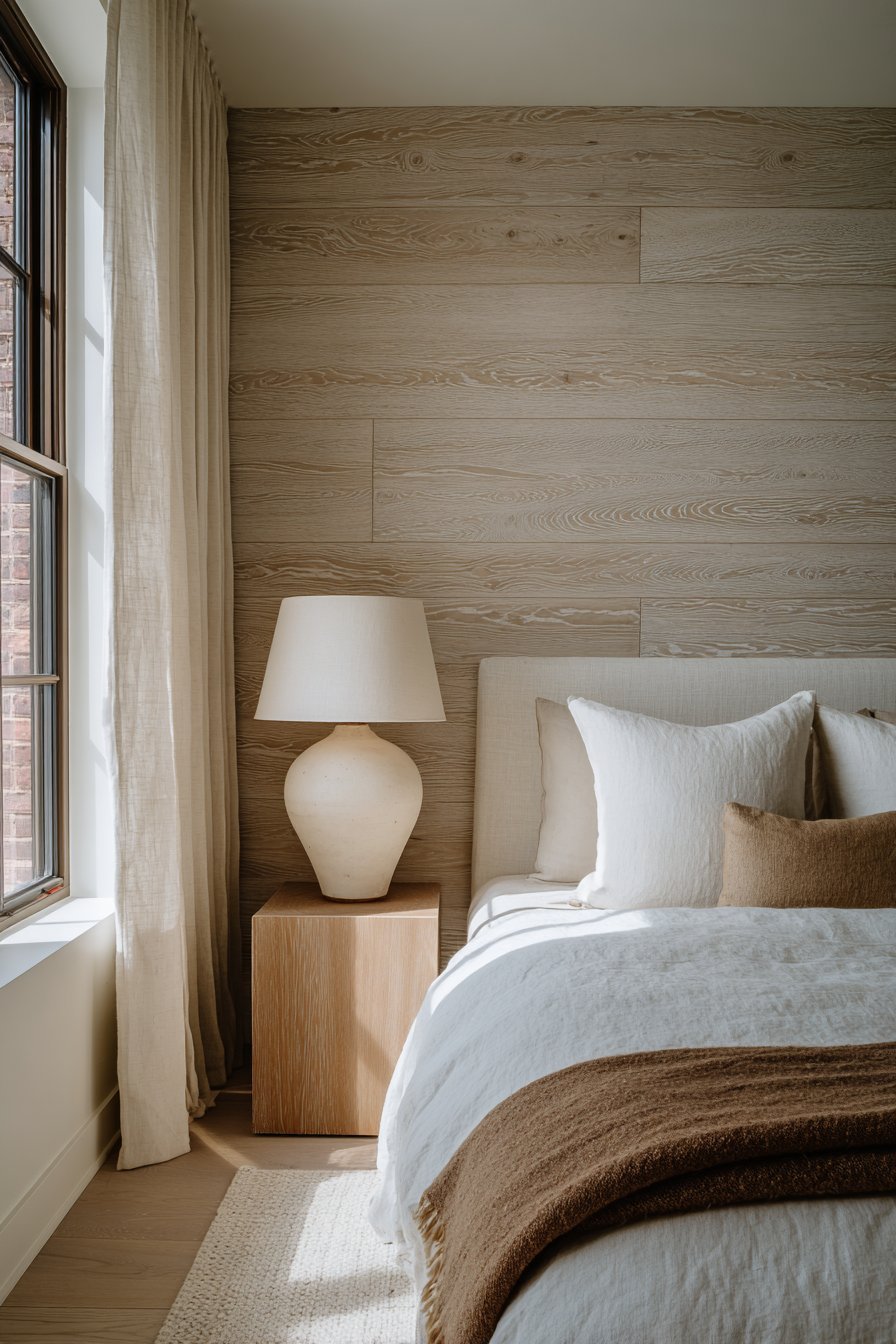 Natural Linen Platform Bed Sanctuary