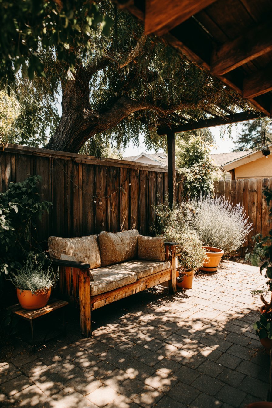 Cozy Seating Area with Natural Elements