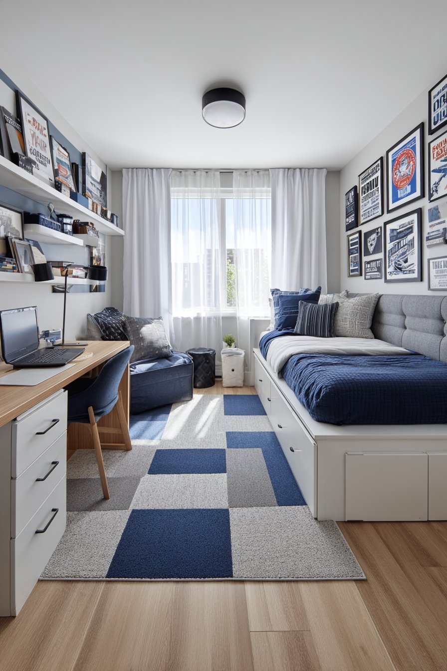 Platform Bed with Integrated Storage