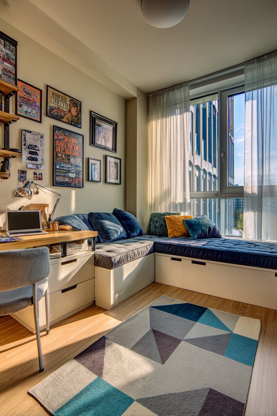 Platform Bed with Integrated Storage