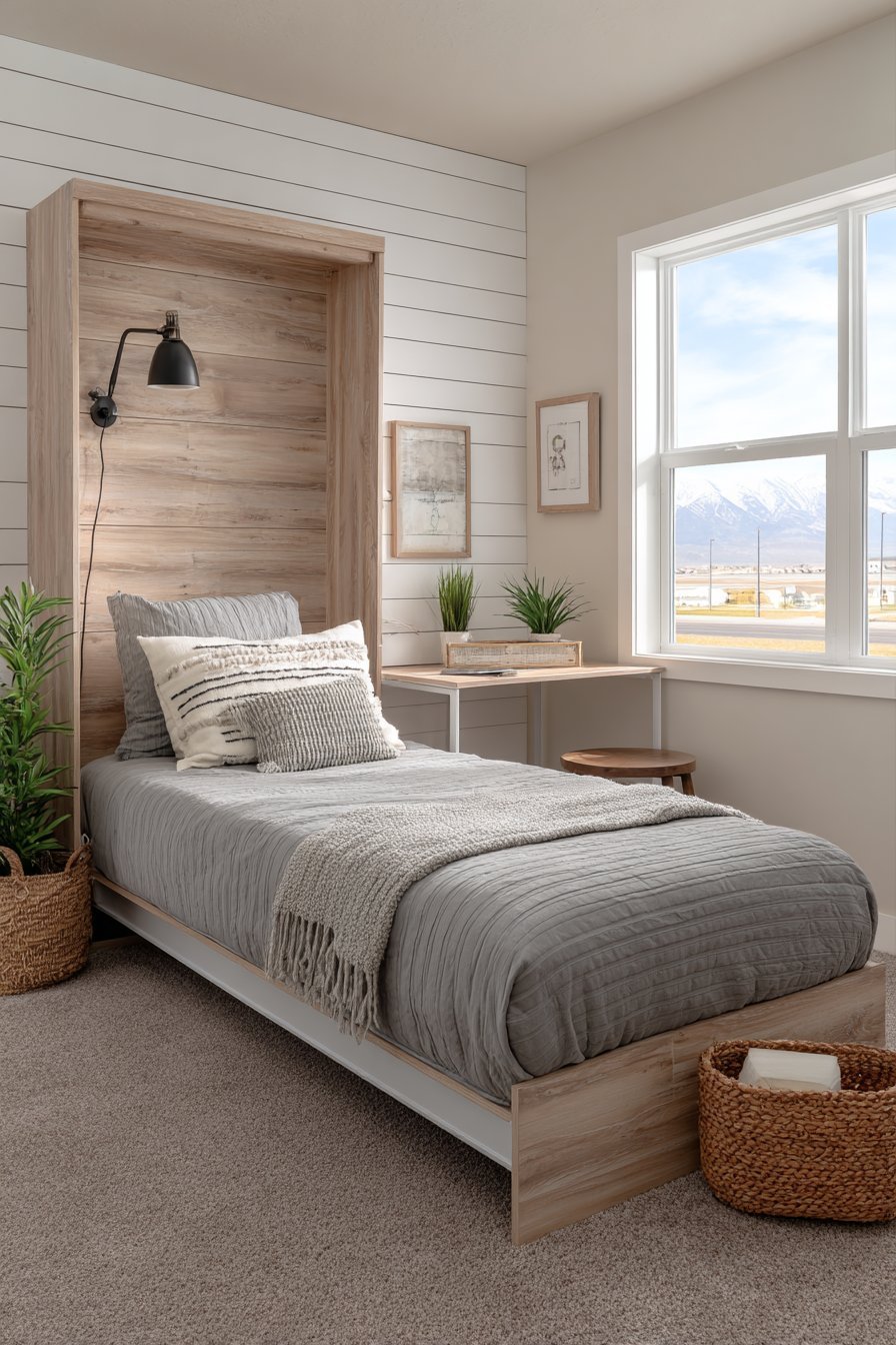 Murphy Bed With Integrated Storage