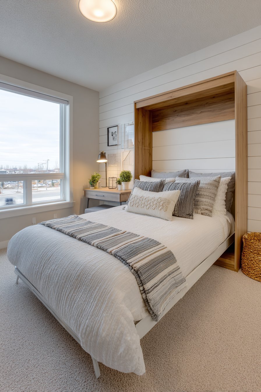 Murphy Bed With Integrated Storage