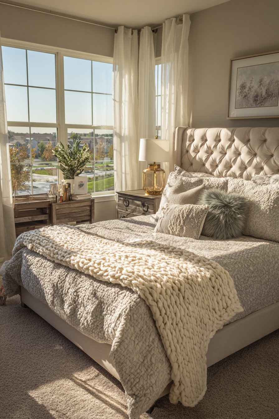 Plush Upholstered Sanctuary