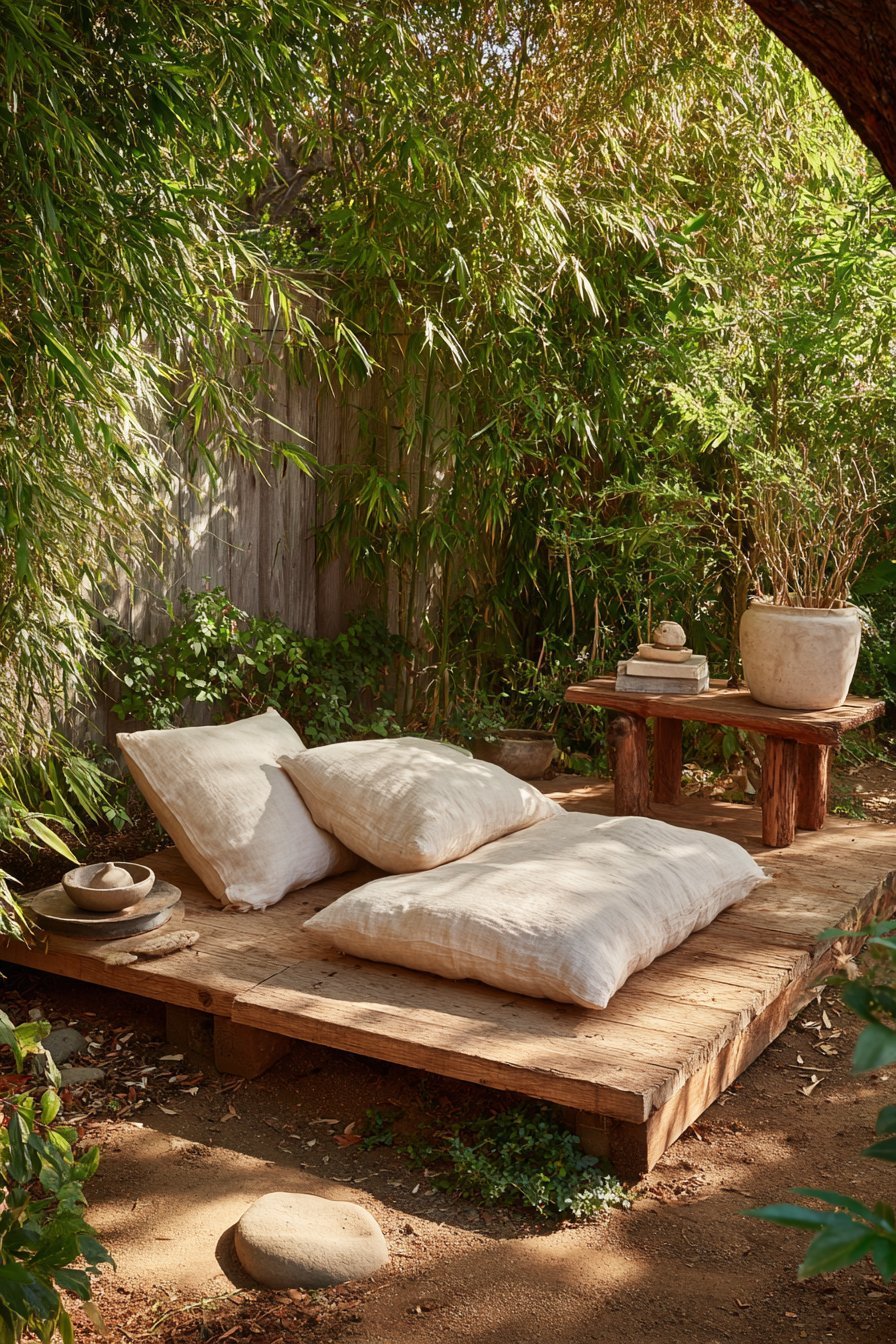 Elevated Wooden Meditation Deck