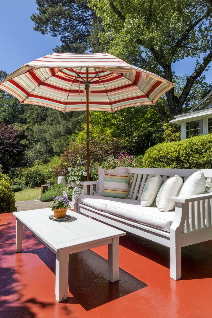 Painted Concrete Slab Simplicity