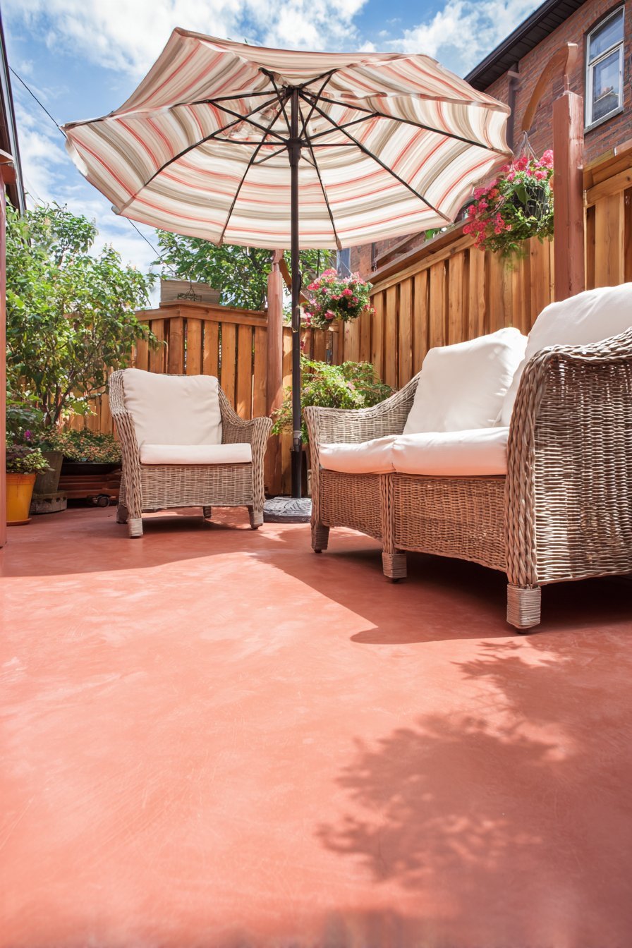 Painted Concrete Slab Simplicity