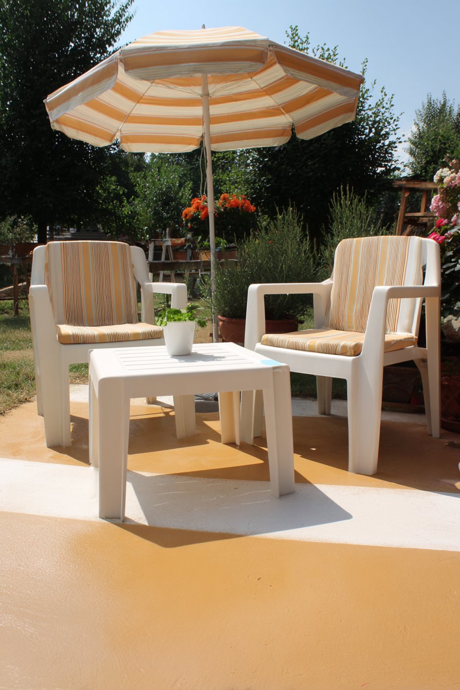 Painted Concrete Slab Simplicity