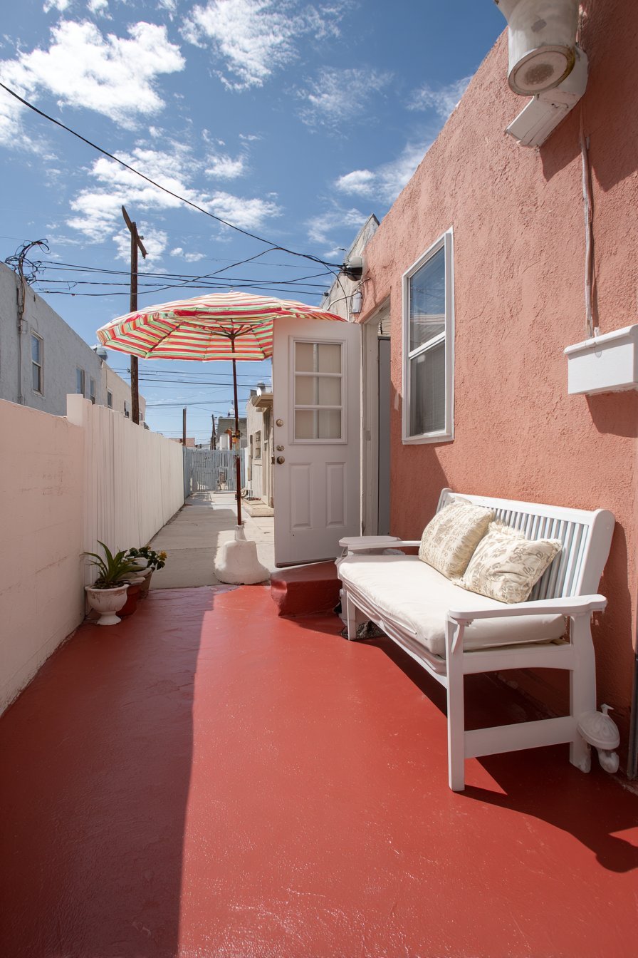 Painted Concrete Slab Simplicity