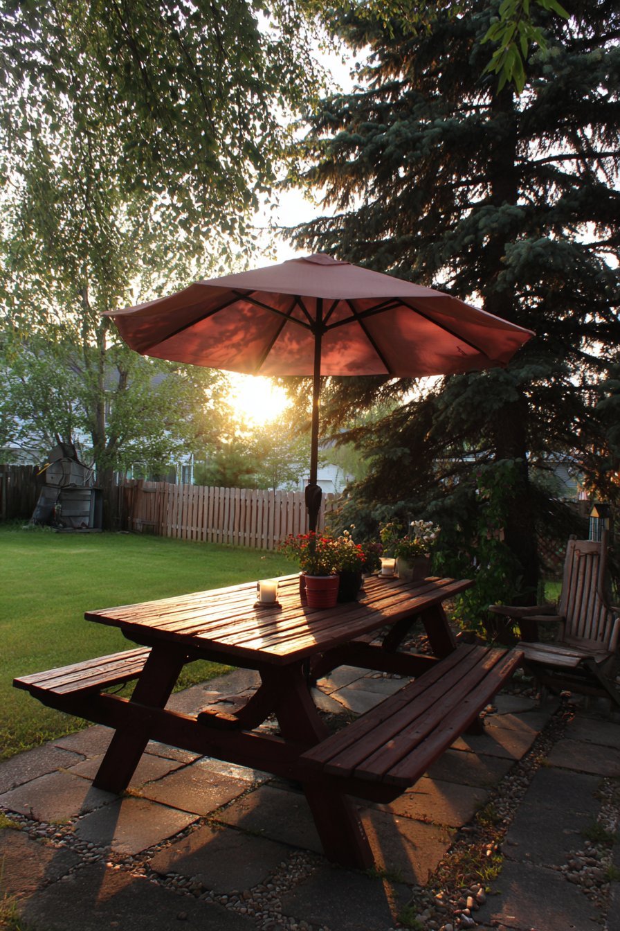 Painted Concrete Paver Patio