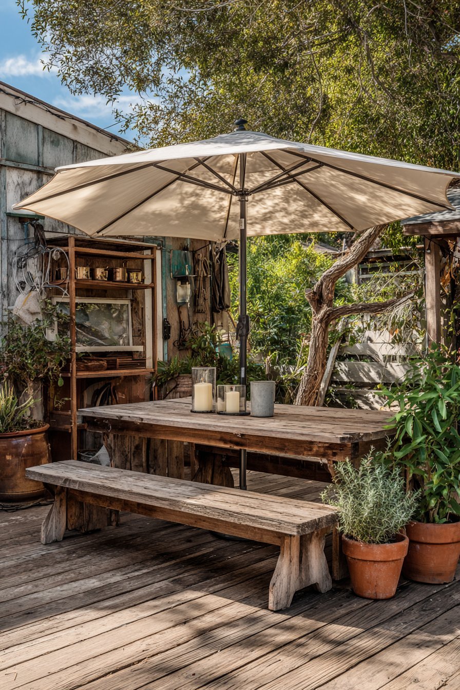 Painted Concrete Paver Patio