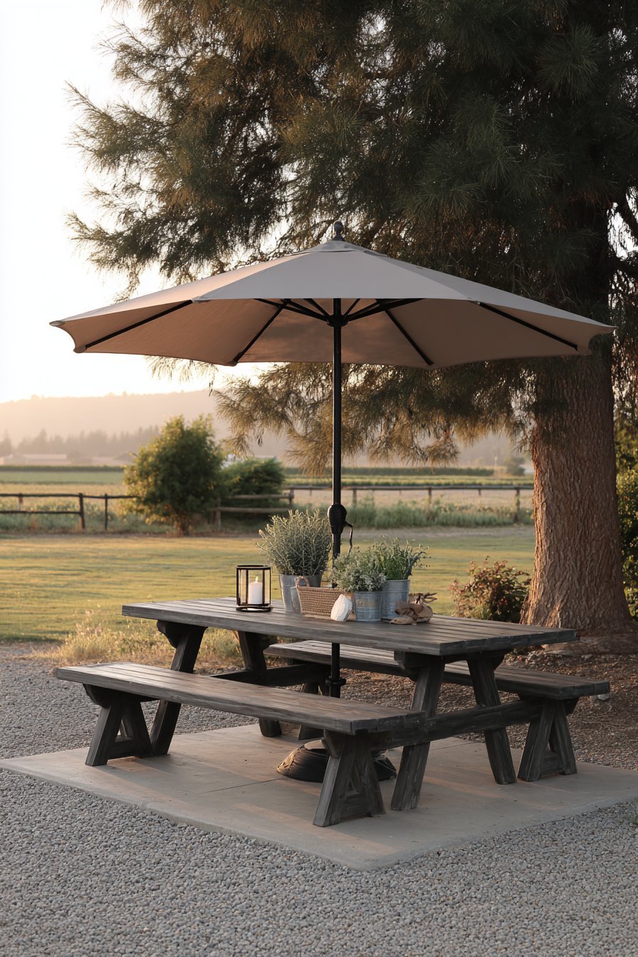 Painted Concrete Paver Patio