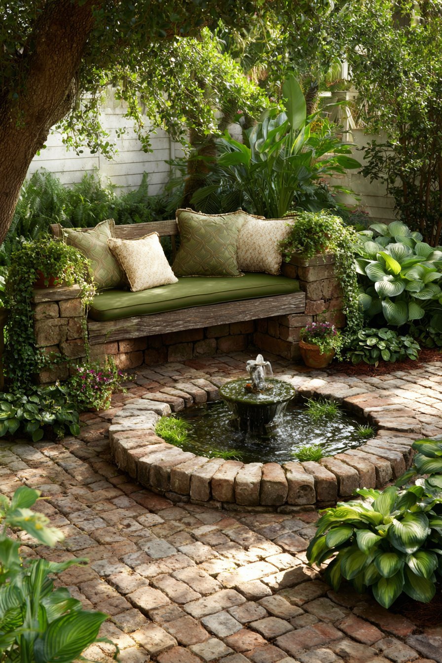 Recirculating Fountain Meditation Space