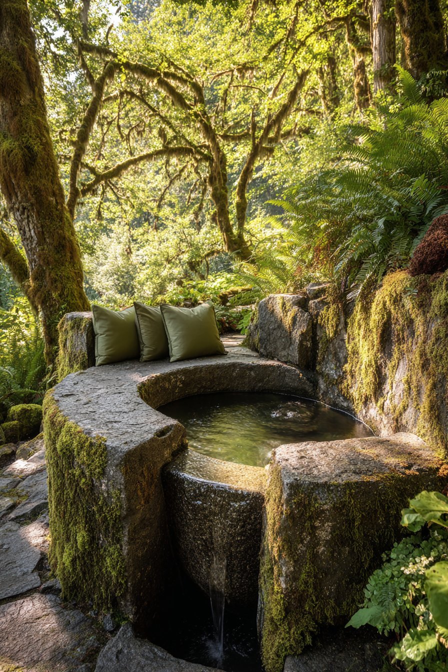 Recirculating Fountain Meditation Space