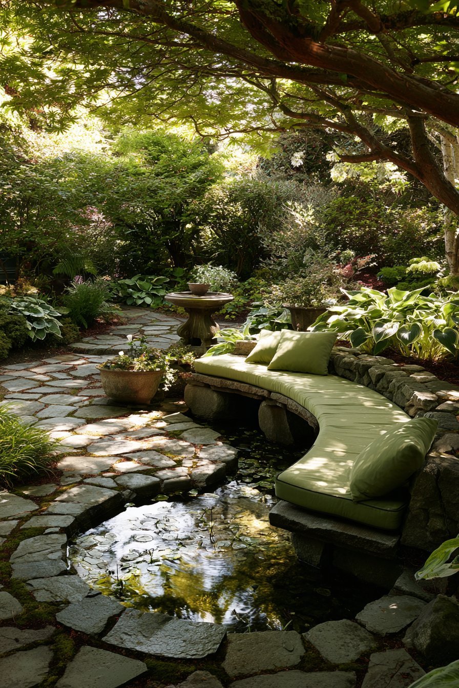 Recirculating Fountain Meditation Space