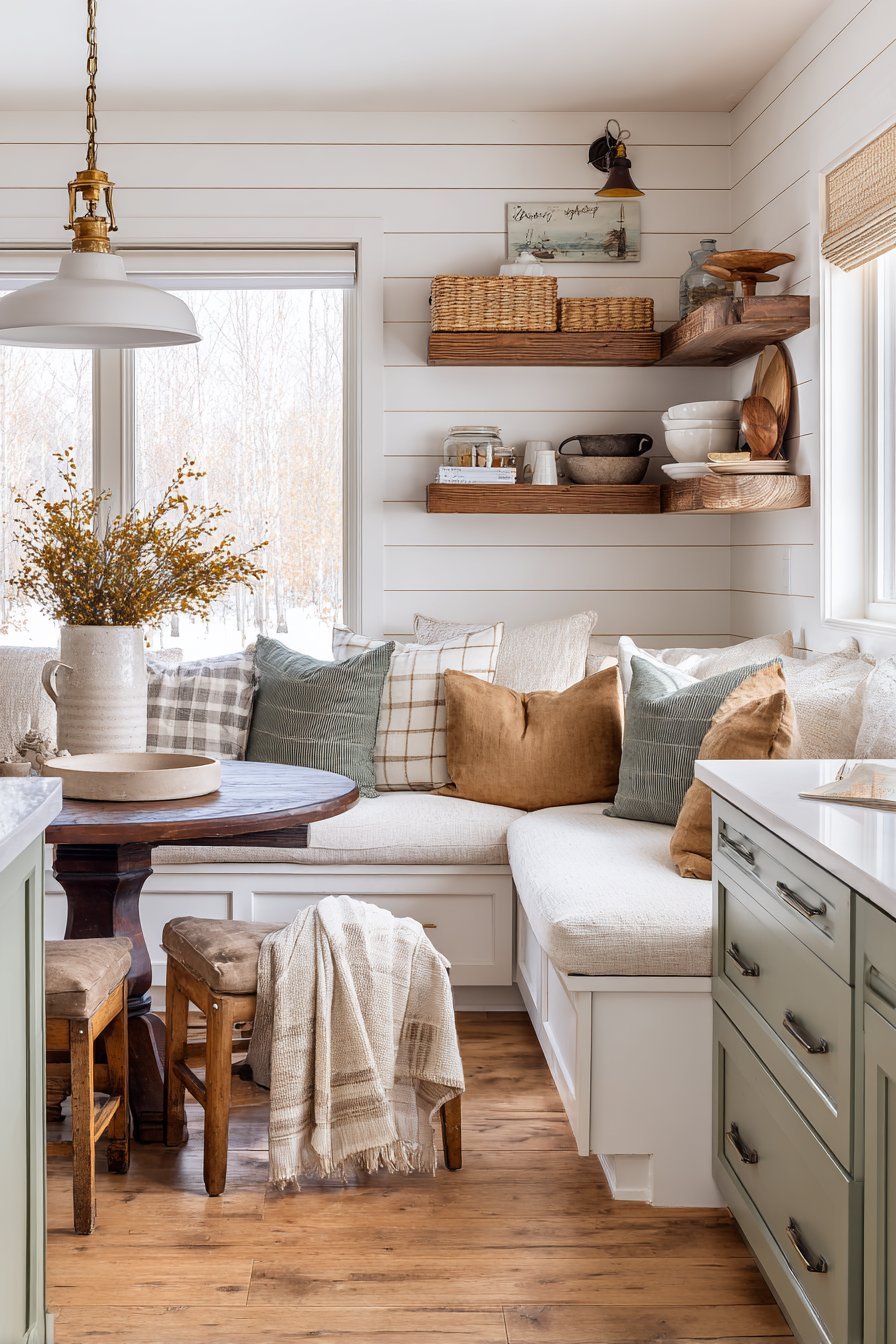 Cozy Banquette Dining Area