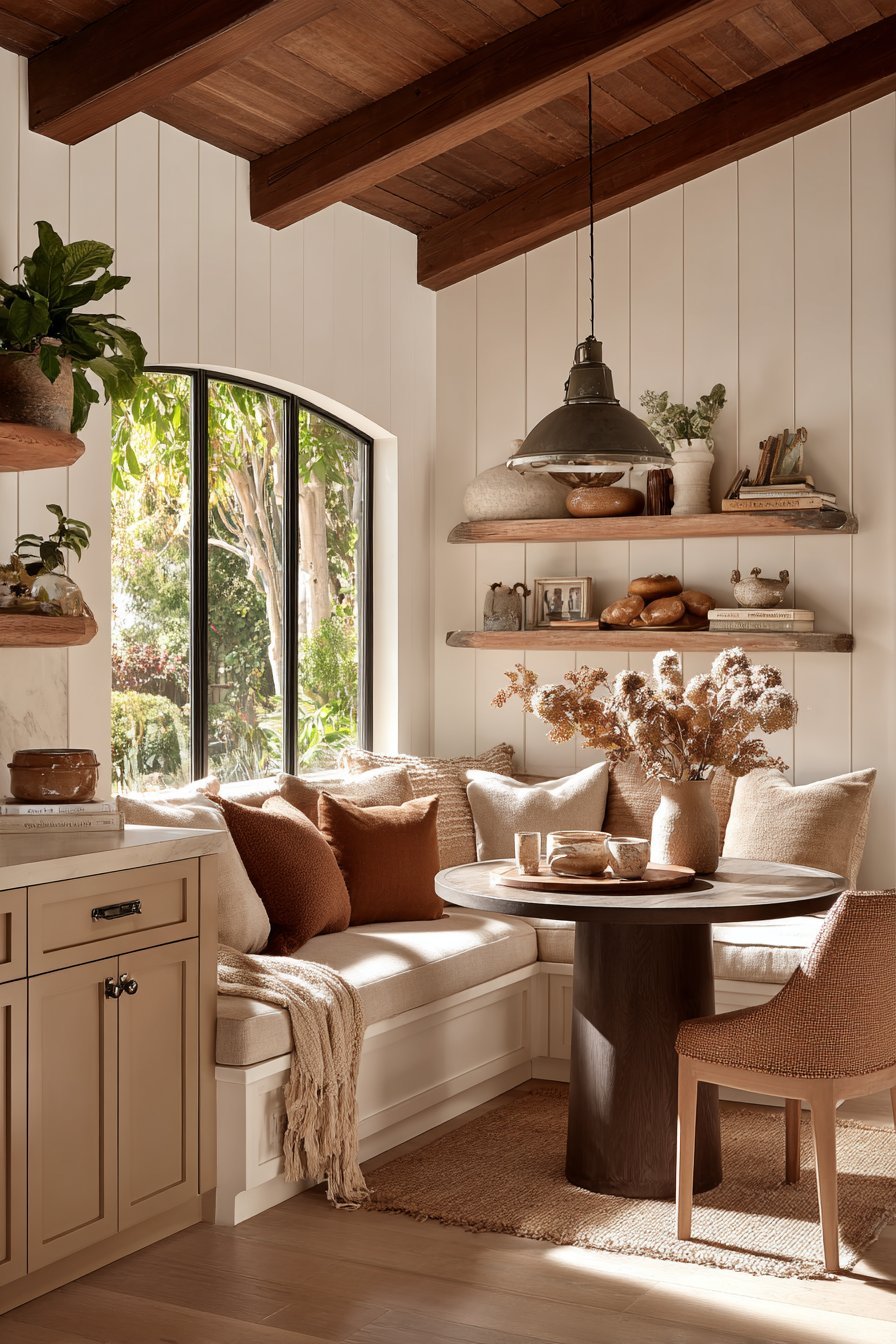 Cozy Banquette Dining Area