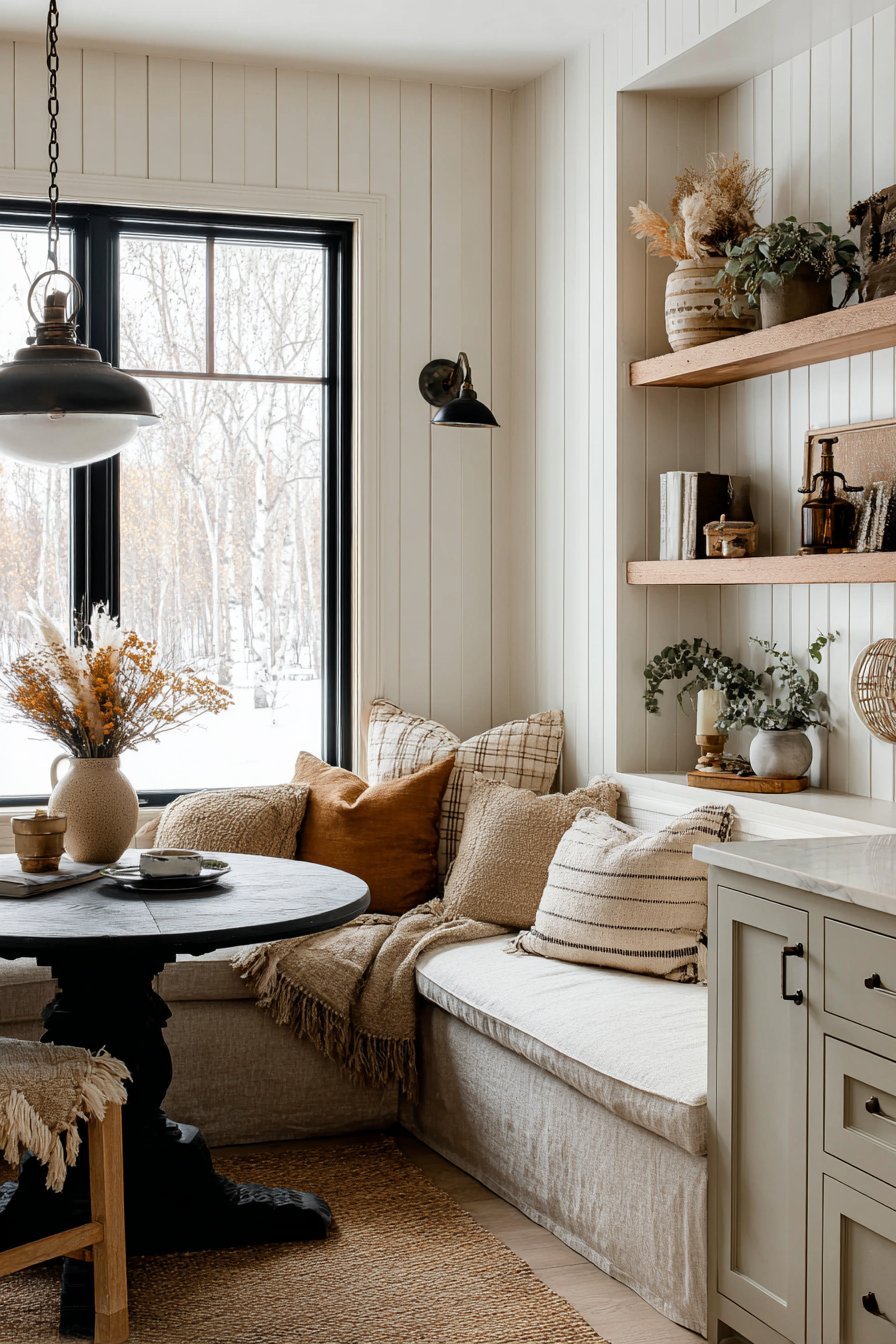 Cozy Banquette Dining Area