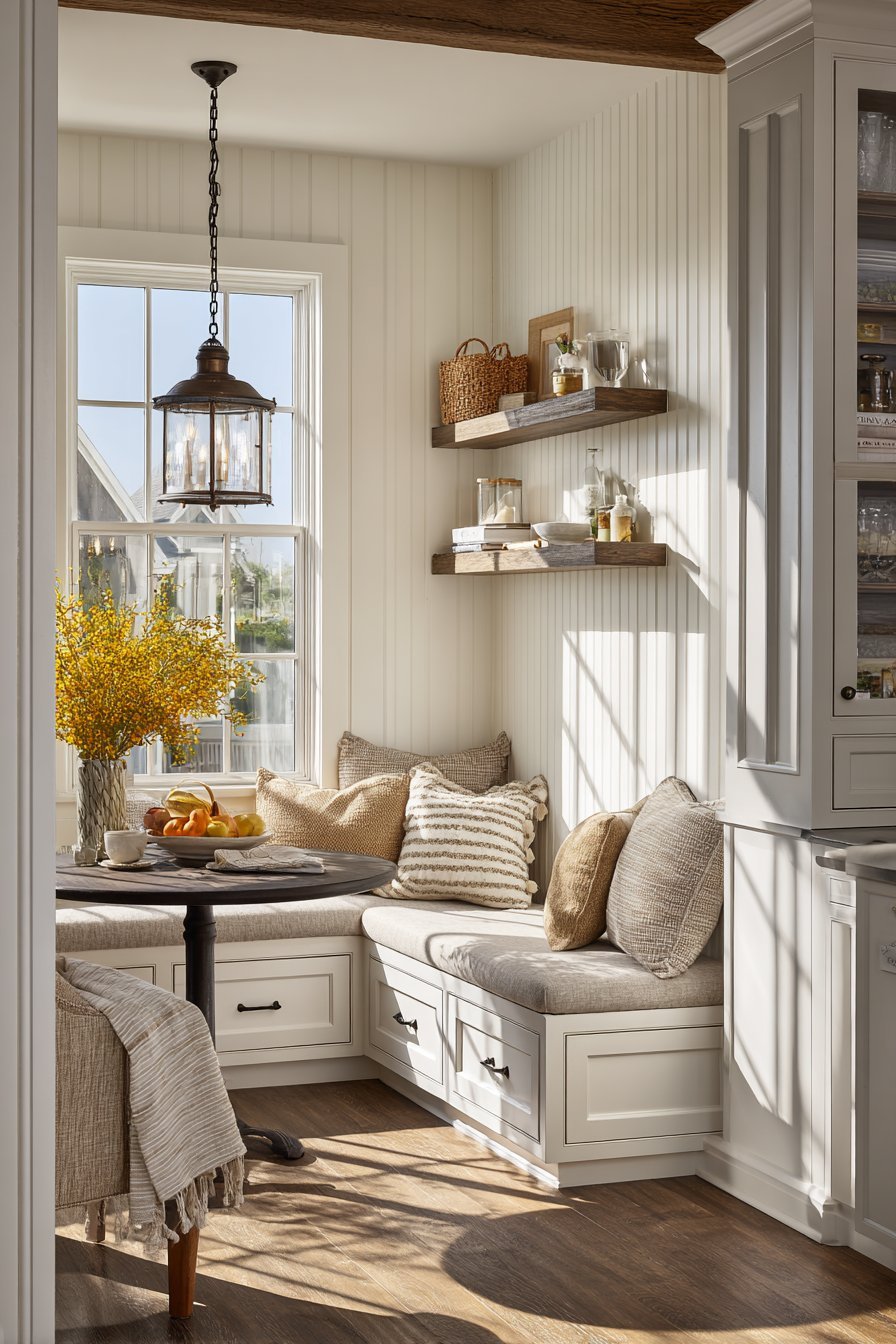 Cozy Banquette Dining Area