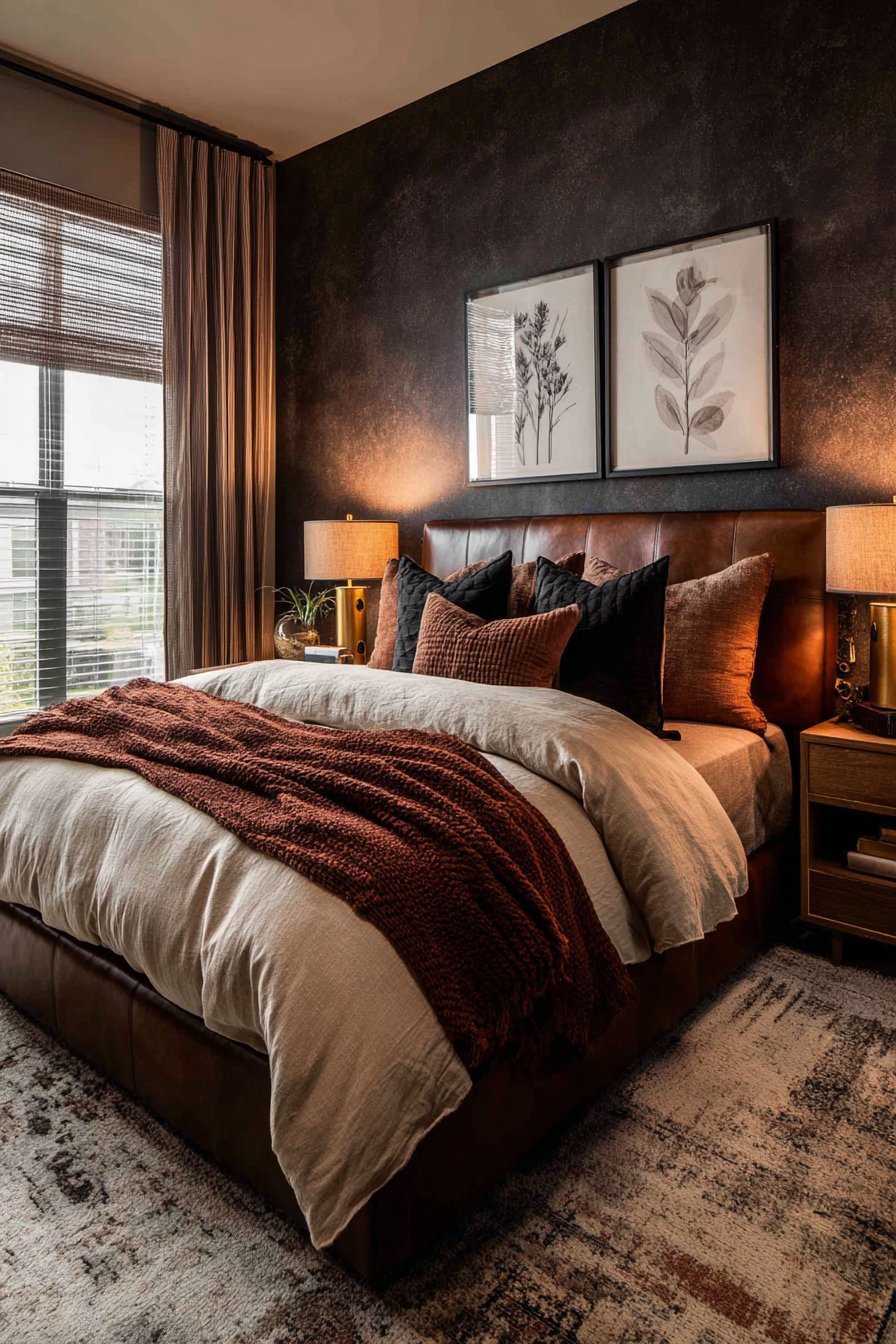 Deep Mocha with Chocolate Leather