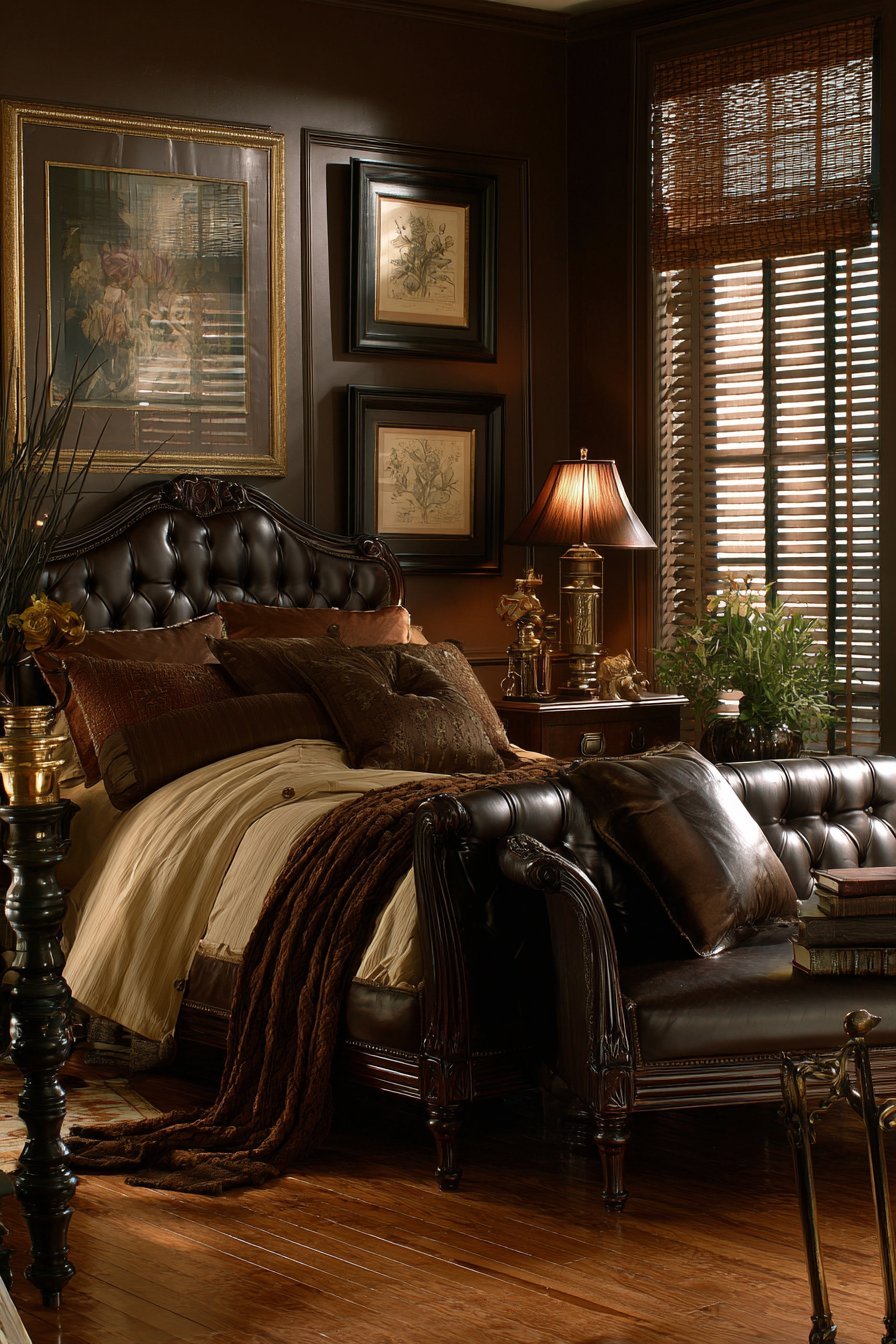 Deep Mocha with Chocolate Leather