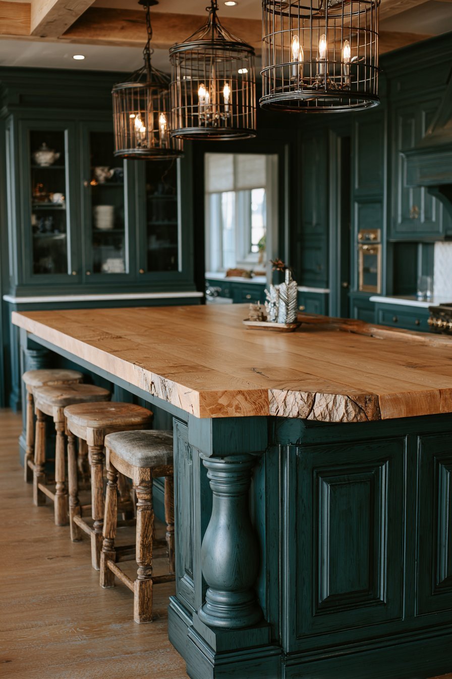 Custom Island with Beadboard Detailing