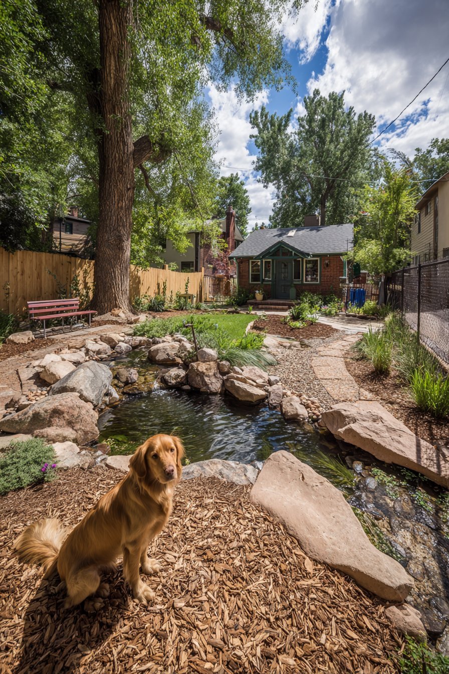 Naturalized Landscape with Water Feature