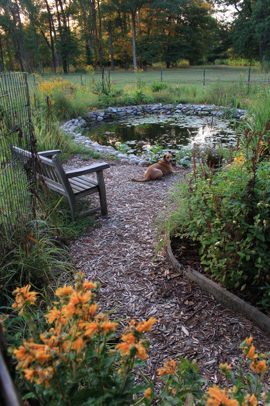 Naturalized Landscape with Water Feature