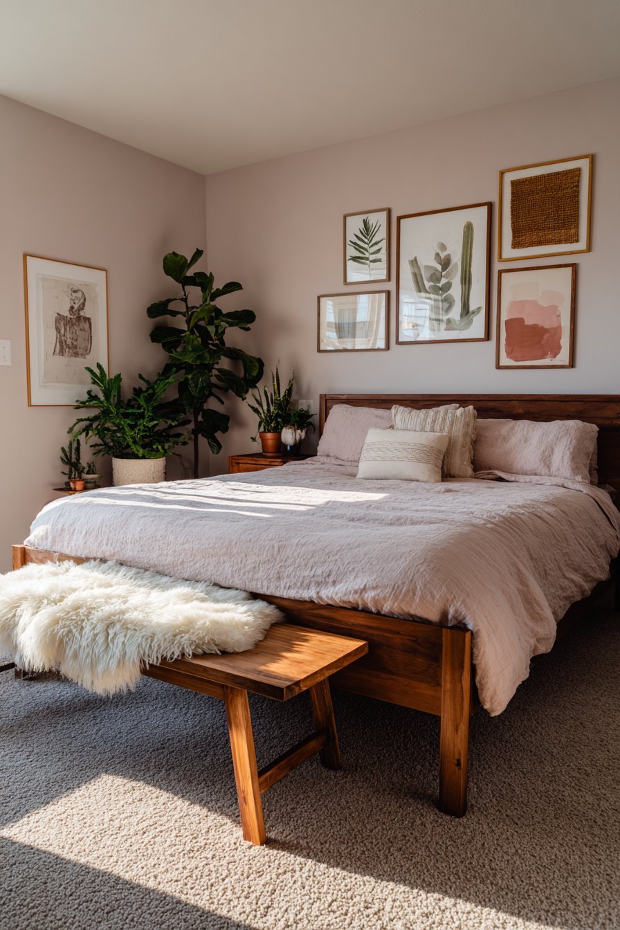 Gallery Wall with Botanical Prints