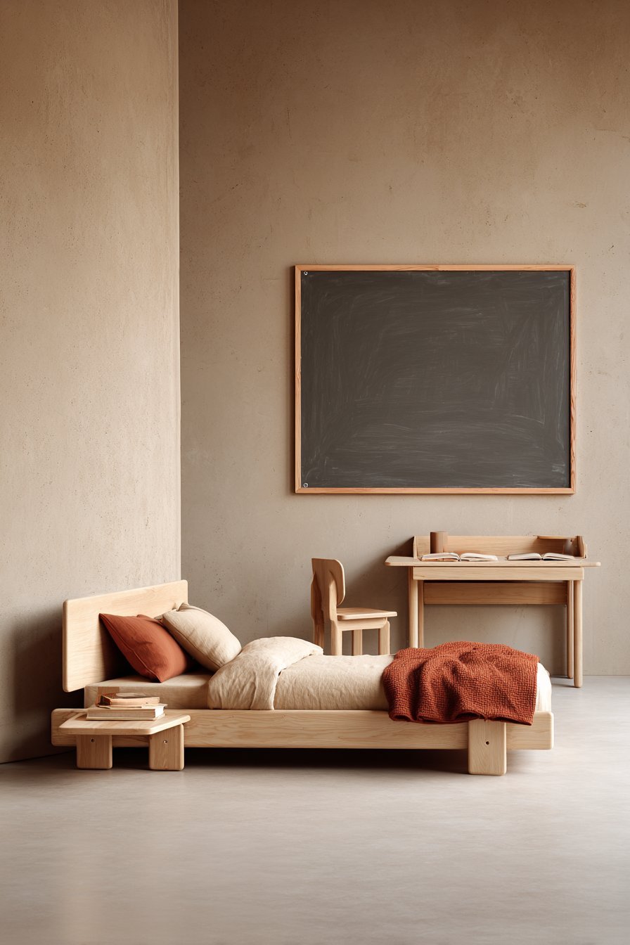 Minimalist Platform Bed Design