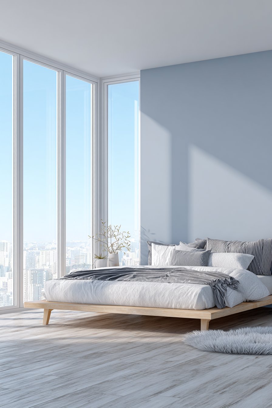 Scandinavian Minimalist Light Blue Design