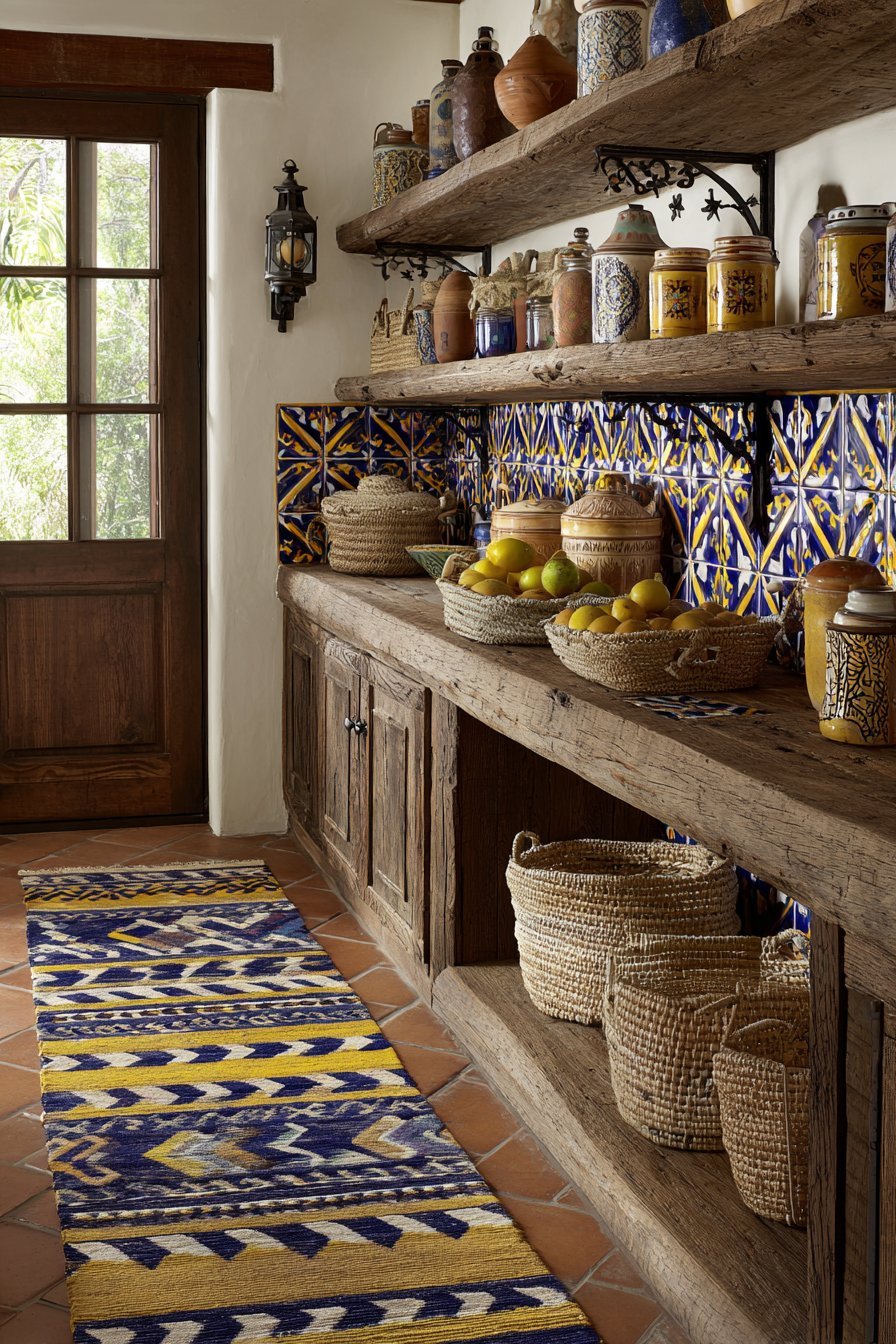 Reclaimed Wood Pantry Display