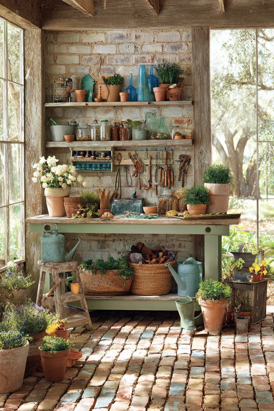 Functional Potting Bench Station