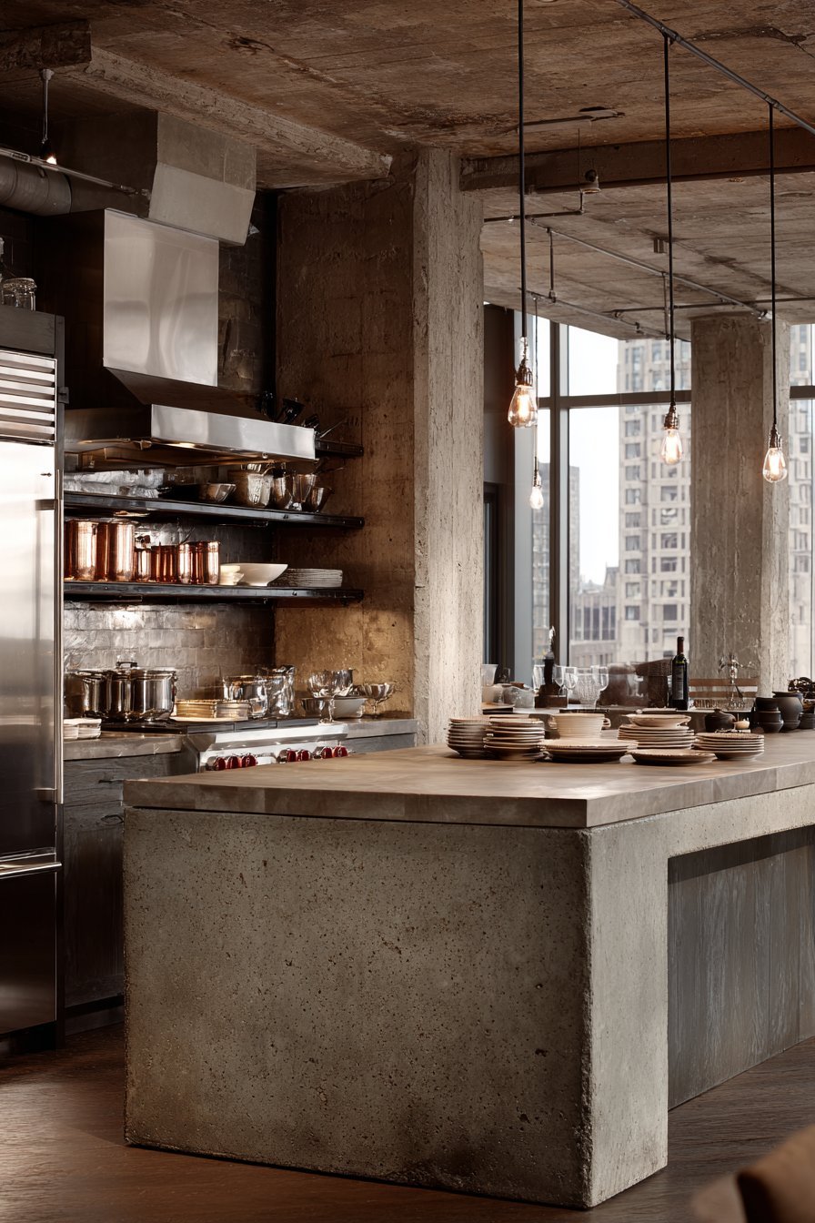 Industrial-Luxe Aesthetic