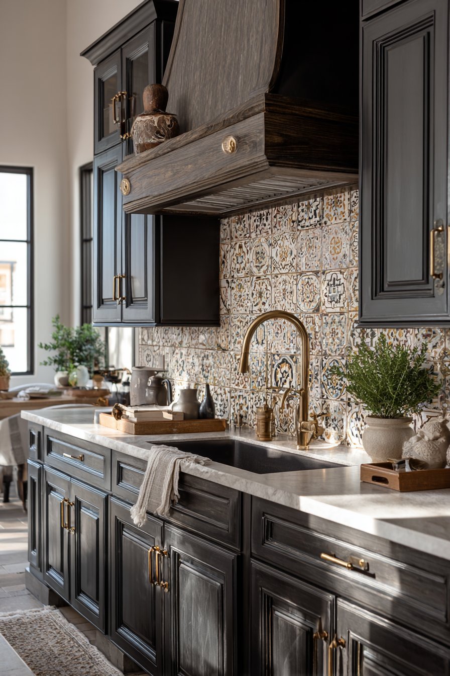 Handcrafted Zellige Tile Backsplash