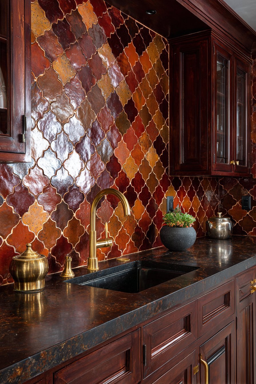 Handcrafted Zellige Tile Backsplash