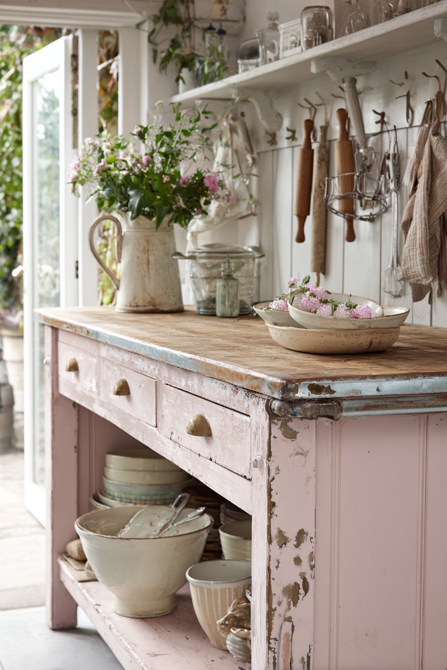 Vintage Baker's Table Work Station