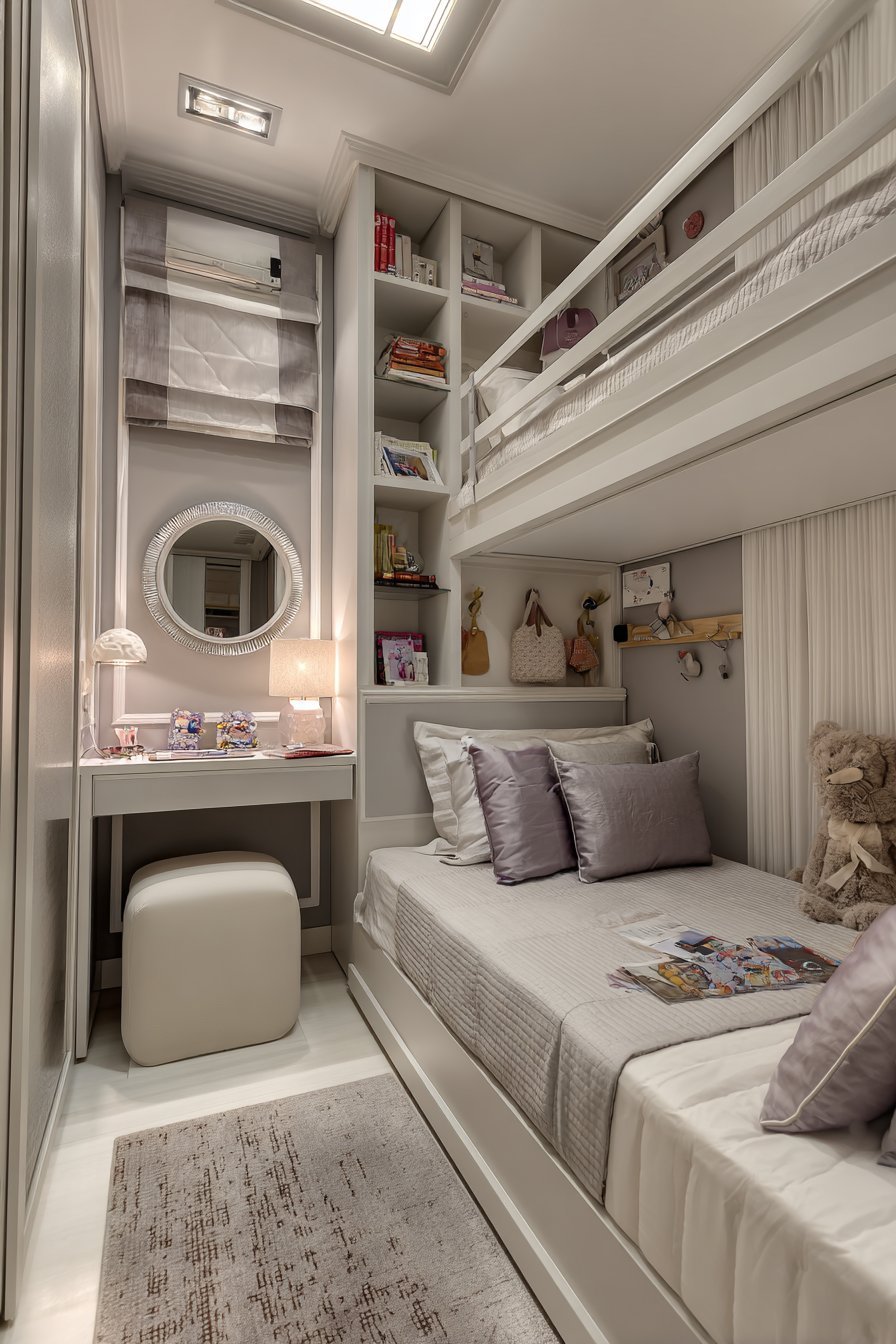 Compact Loft Bed Solution