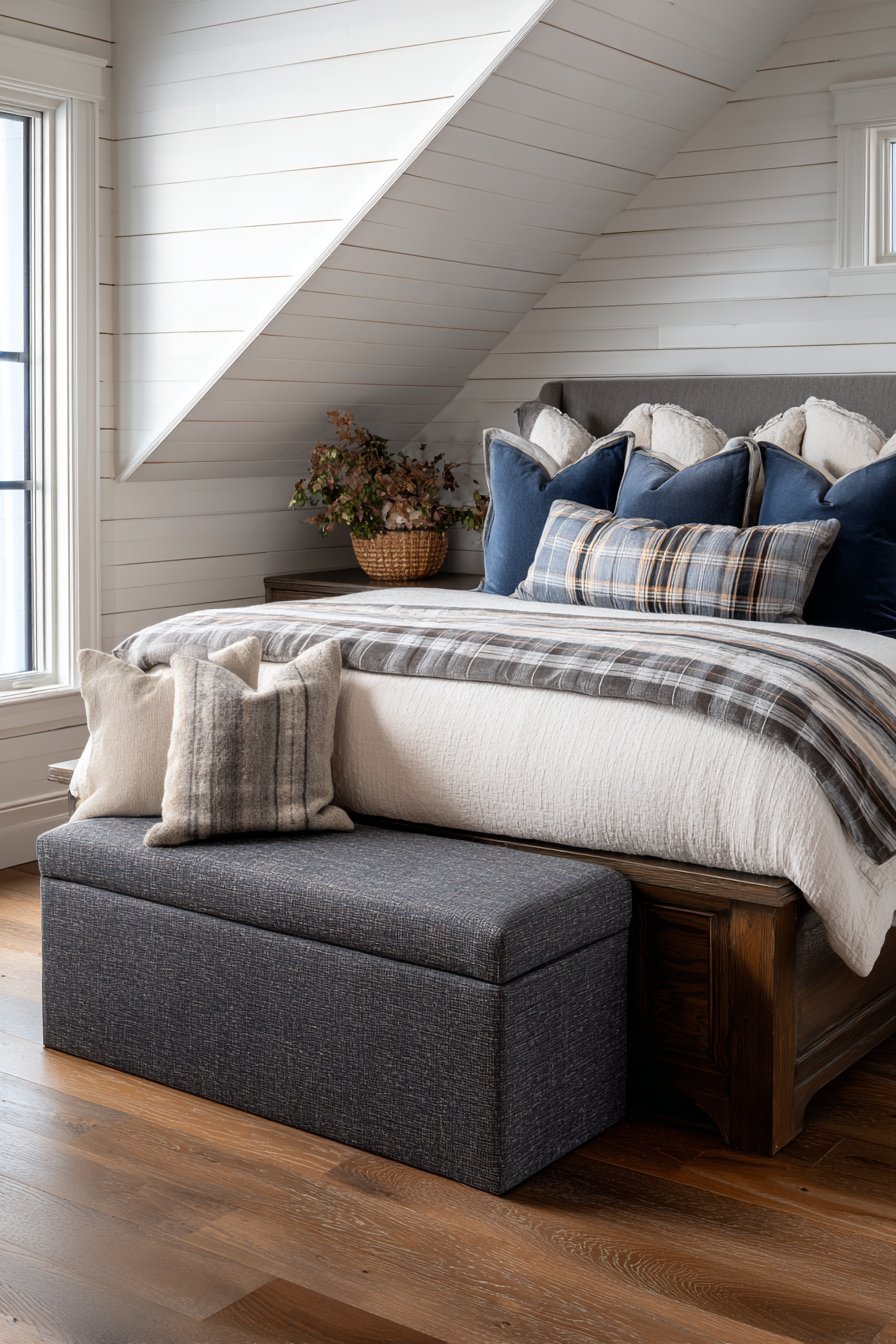 Storage Bench with Hidden Compartments