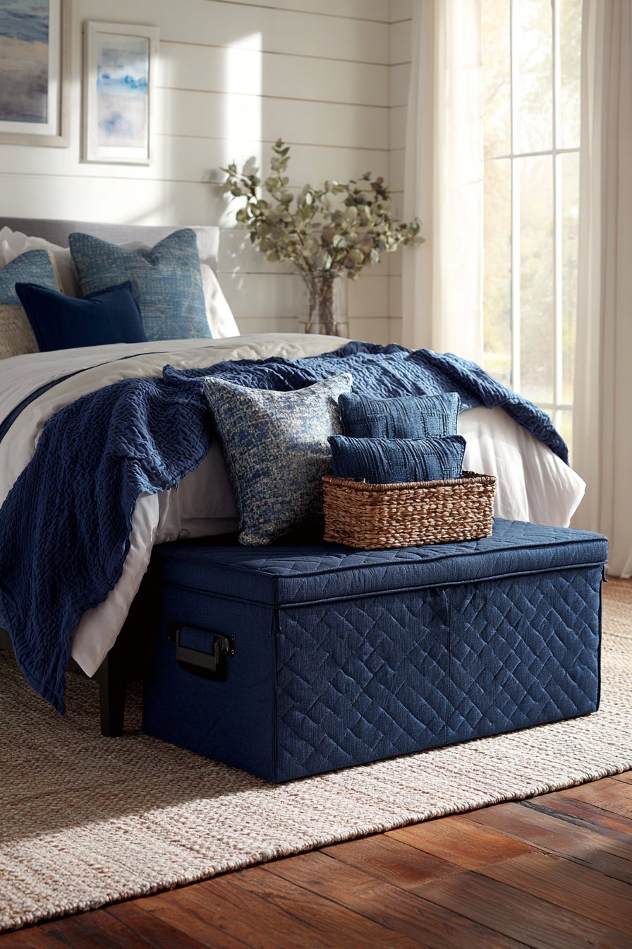 Storage Bench with Hidden Compartments