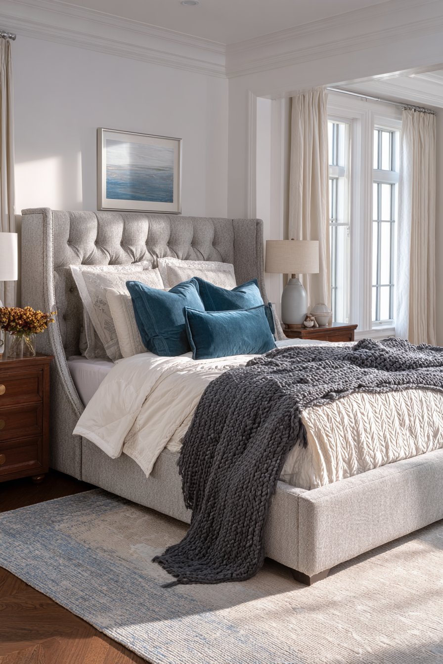 Upholstered Linen Headboard